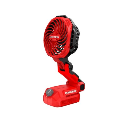 CRAFTSMAN 4.5-in 20-Volt 3-Speed Indoor/Outdoor Red Oscillating Personal Fan (Battery and Charger Not Included) CMCE010B at Lowes.com
