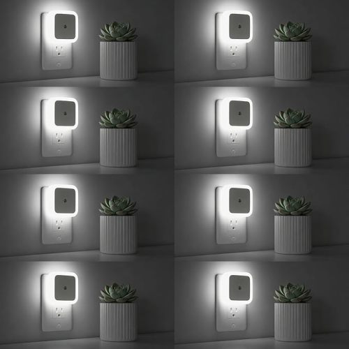 Night Light, Night Lights Plug into Wall 8-Pack, Nightlight Plug in Night Light, Dusk to Dawn Night Lamp Led (Warm White)