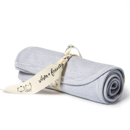 Organic Stripe Rib Bunny Rug