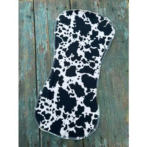 Cowprint baby burp cloth