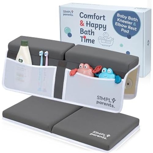 Simply Parents Bath Kneeler and Elbow Rest Pad Non-Slip Quick-Dry