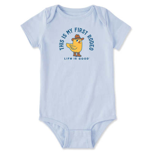 Baby First Rodeo Chick Short Sleeve Crusher Bodysuit