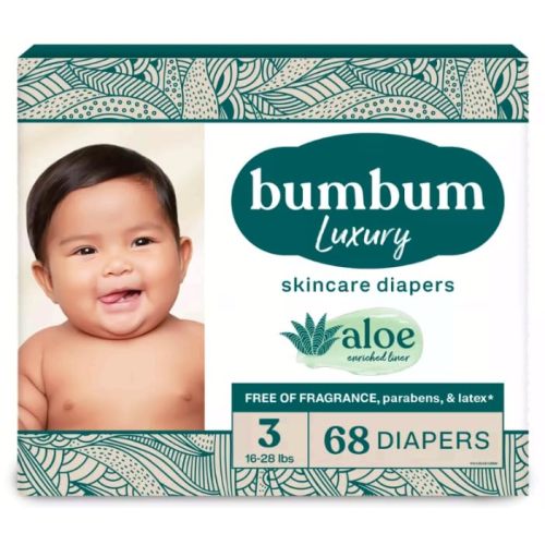 Bum-Bum Luxury Fragrance-Free Disposable Diapers - (Select Size and Count) (Size-3)