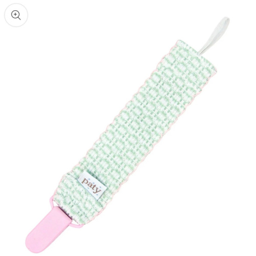 Paty Knit Solid Color Pacifier Clip