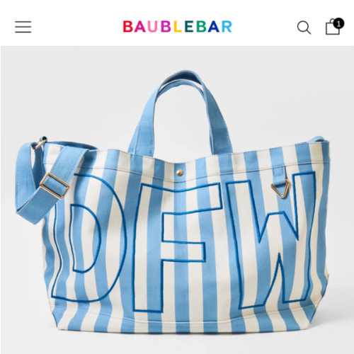 Striped Custom Alpha Tote - Custom Marina