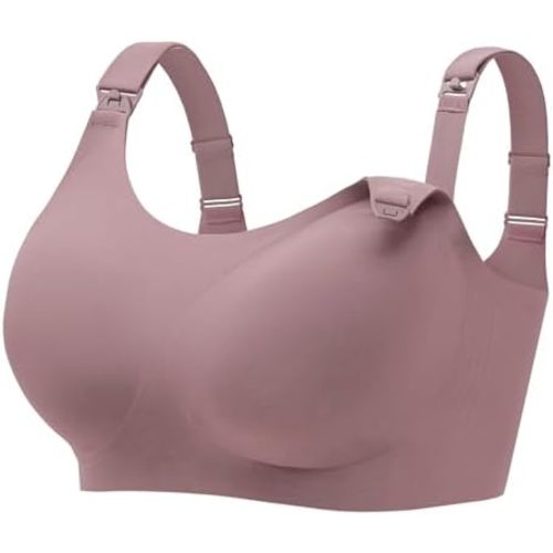 Angelhood Seamless Nursing Bra for Women Wire Free Full Coverage Nursing Bra T-Shirt Bra with Extra Extender