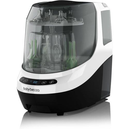 Baby Brezza Bottle Washer Pro Bottle Washer, Sterilizer & Dryer- No Sink Hookup, All-in-One Cleaner for Bottles, Parts & Sippy Cups-Fast, Effortless, Time-Saving Cleaning with No Hand Washing Required