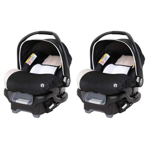 Baby Trend Ally Newborn Baby Infant Car Seat Carrier Travel System with Harness and Extra Cozy Cover for Babies up to 35 Pounds, 2 Pack, Khaki