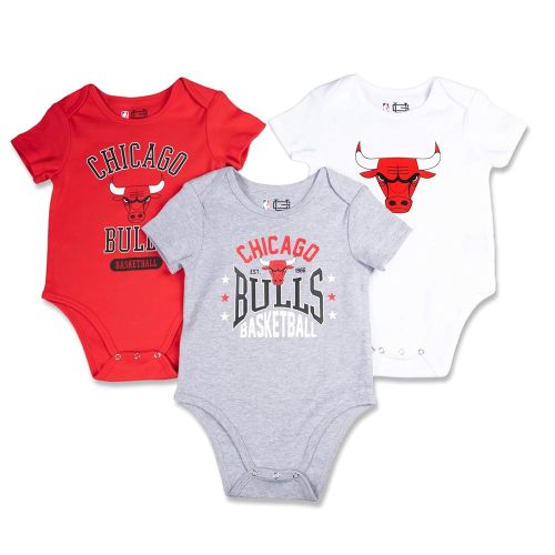 Ultra Game NBA unisex-baby 3-pack Short-sleeve Onesies