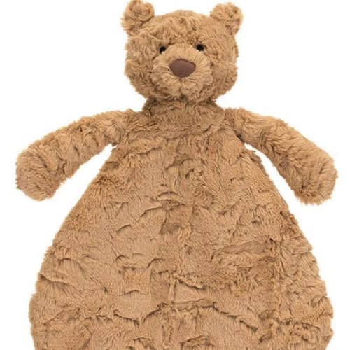 Bartholomew Bear Comforter by Jellycat – Pacifier Kids Boutique