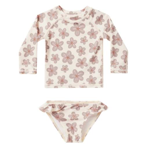 Rylee & Cru Maryn Rashguard Set, Hibiscus