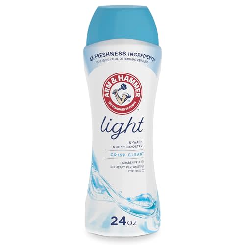 ARM & HAMMER Light In-Wash Scent Booster, Laundry Scent Booster Crisp Clean scent, 24 Oz