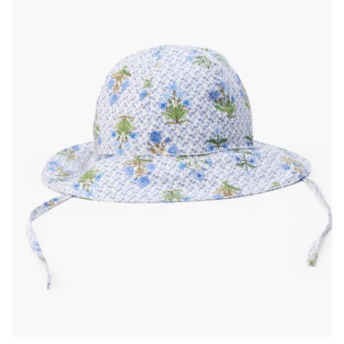Hill House - The Baby Sunhat - Blue Block Print