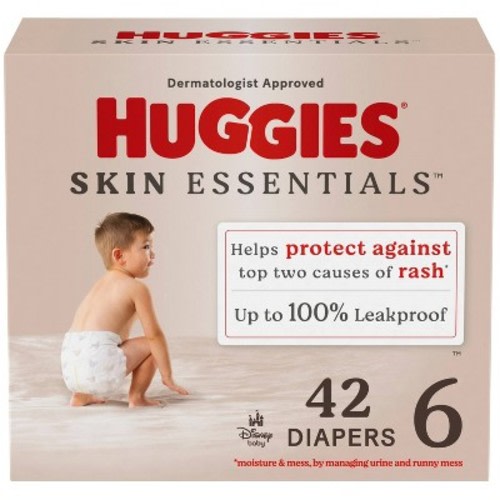 Huggies Skin Essentials Diapers Super Pack, Size: 6