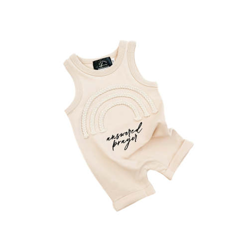 Answered Prayer Embroidered Rainbow Tank Jumpsuit