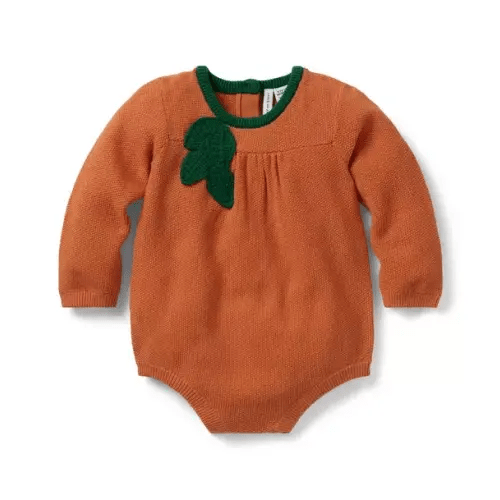 Baby Sweet Orange Baby Pumpkin Romper by Janie and Jack