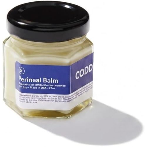 CODDLE Organic Perineal Balm for Postpartum & C-Section Relief - Cooling Vaginal Recovery Cream, Soothes Tears & Swelling, Plant-Based with Witch Hazel & Calendula - No Benzocaine or Butane, 1.5 oz