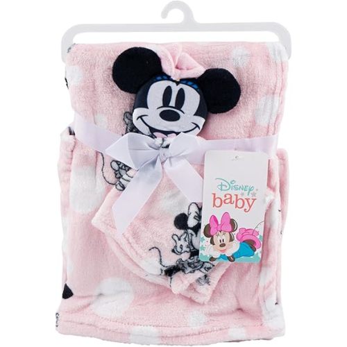 Disney Minnie Mouse Polka Dot Blanket and Security Blanket Set