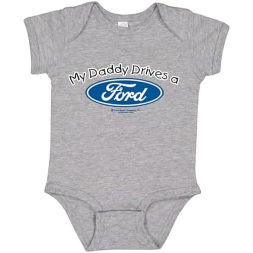 My Daddy Drives a Ford Cars and Trucks Baby Creeper Boys Girls Infant Bodysuit