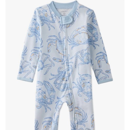 Butterblu Shadow Sleep & Play Baby Pajamas 100% Organic Cotton Two Way Zipper Sleeper Pajamas for Baby Boys & Girls​