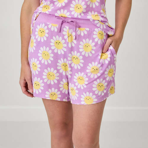 Flower Power Women's Pajama Shorts - Little Sleepies