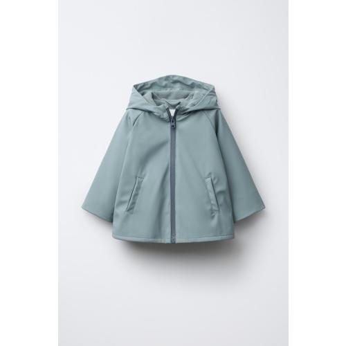 RUBBERIZED WATER REPELLENT JACKET - Gray / Blue | ZARA United States