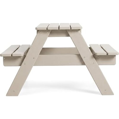 WestinTrends Malibu Kids HDPE Kids Picnic Table, Sand