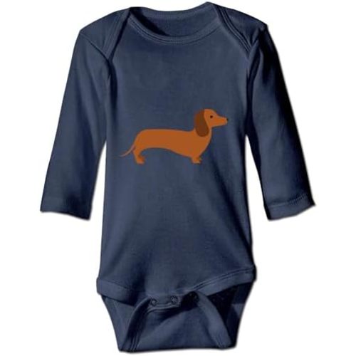 Cute Newborn Clothes Dachshund Dog Unisex Baby Bodysuit Love Pet Infant Outfits