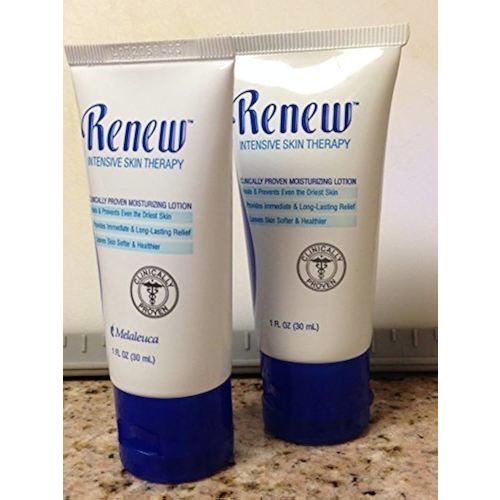 Renew Intensive Skin Therapy Lotion by Melaleuca (2 Pack, 1 oz. each) - Great Sample / Travel Size for Purse, Gym Bag, Vehicle. Dry, Chapped Skin Relief. by Melaleuca