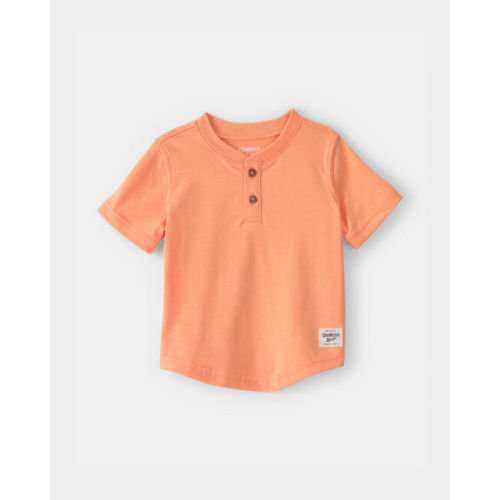 Baby Boy Short-Sleeve Henley T-Shirt - Orange - OshKosh B'gosh | Carter's