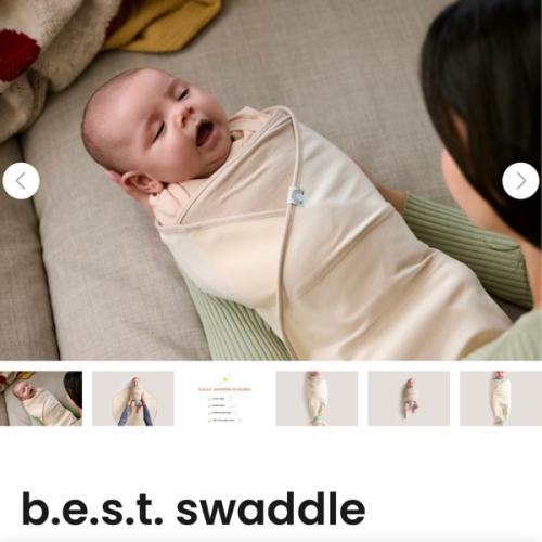 b.e.s.t. swaddle - cream