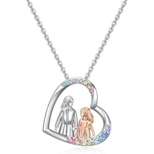 Sisters Gifts from Sister-Heart Sister Necklace for Big Little Sis-Sisters Christmas Birthday Valentines Day Gifts-Bff Friendship Necklaces