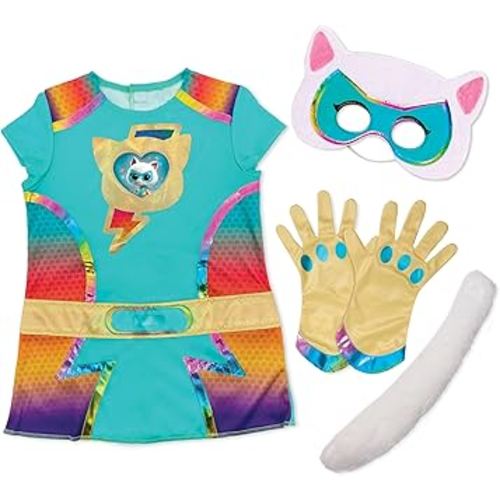 Disney Jr. SuperKitties Bitsy Super Dress Up Set, 5-Pieces, Pretend Play, Toy for Fans, Girls, Kids, Ages 3 and Up by Just Play