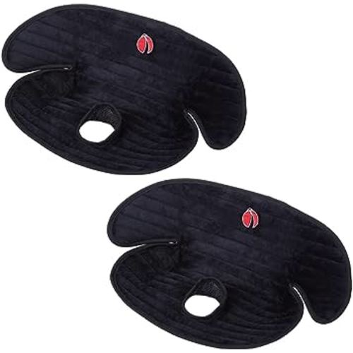 Baby Piddle Pad Car Seat Liner,Potty Training car seat Protector with Waterproof Liner for Child Safety Car Seat Stroller and Dinner Chair,Machine Wash and Dry (Plus-Black 2Pcs)