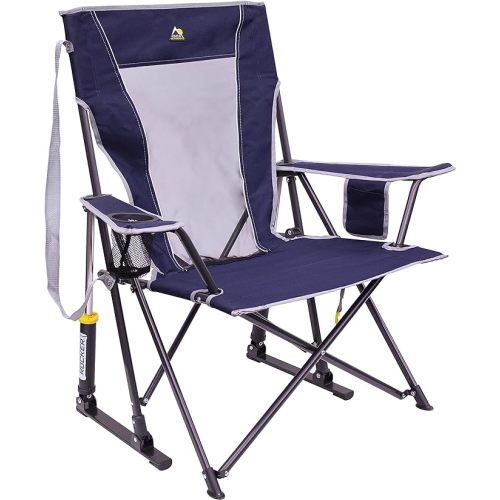 GCI Outdoor Rocker Camping Chair - Comfort Pro Rocker - Royal Blue