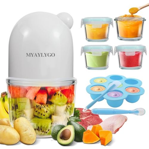 Baby Food Maker & Food Processor, Upgraded 14-in-1 Baby Food Blender, Puree Maker, Puree Grinder for Fruit, Veggies, Meat, Baby Feeding Essentials, Shower Gifts Set
