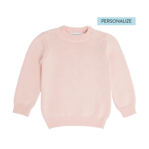 unisex soft pink knit sweater – minnow