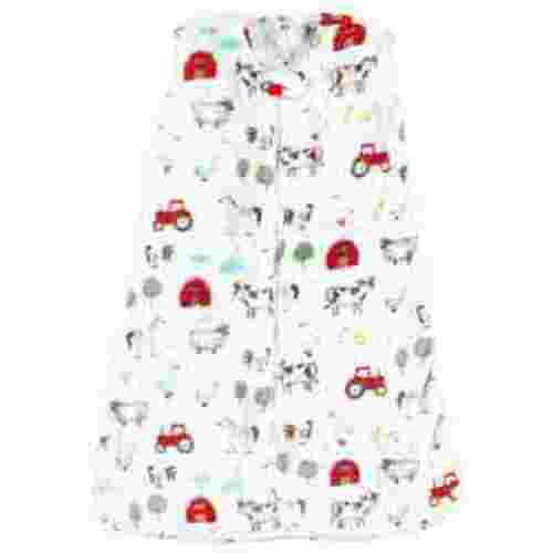 Hudson Baby Infant Boy Plush Sleeping Bag, Sack, Blanket, Boy Farm Animals, 0-6 Months