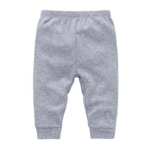 TIREOW Solid Baby Sweatpants,Unisex Baby Toddler Cotton Crawling Pants for Baby Boys Girls Solid Color Loose and Comfortable Pant(0-3 Months,Grey)