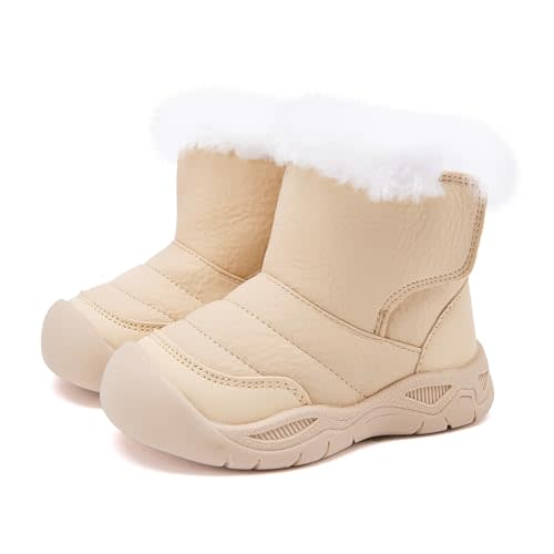 BMCiTYBM Baby Snow Boots Boys Girls Winter Infant Shoes Anti-Slip 6 9 12 18 24 Months Faux Fur