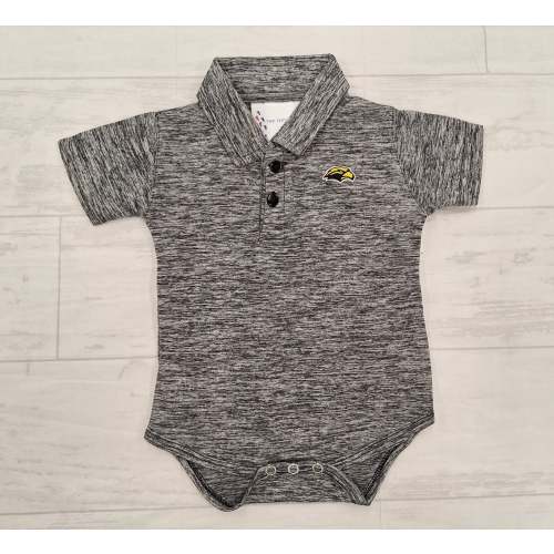 Atlanta Hosiery Co. Baby Spacedye Polo with Eagle Head