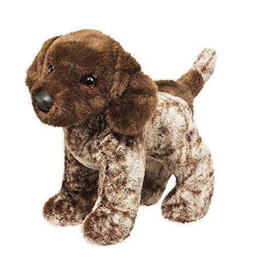 Douglas Ivan German Pointer Plush Toy, Lifelike, Soft Fill, Brown & White Coat