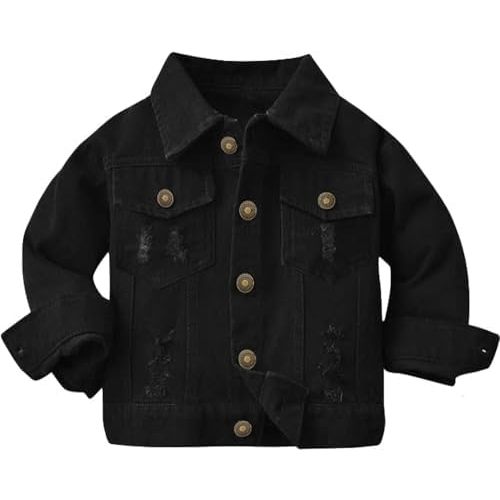 Cromoncent Toddler Denim Jacket for Boys Girls