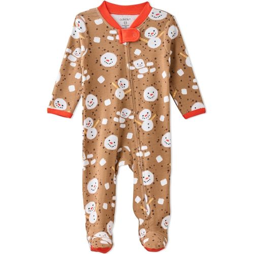 Butterblu Scout Sleep & Play 100% Organic Cotton Footed Zip Front Sleeper Pajamas for Baby Boys, Girls, Unisex