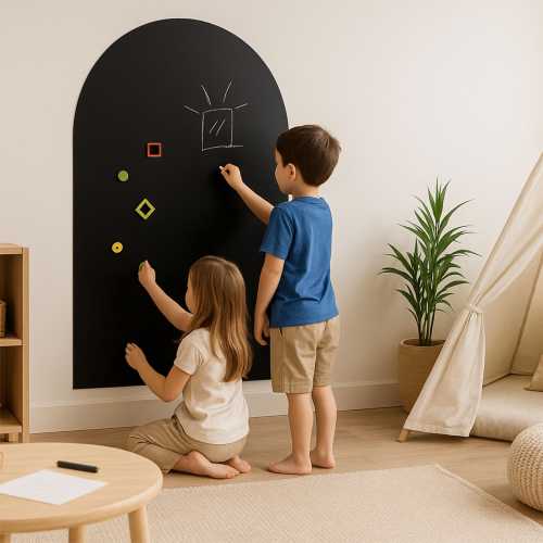 Montessori Magnetic Arch Chalkboard: Learning Board Bundle for Kids