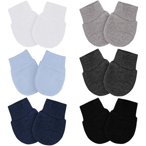 Baby Mittens No Scratch Mittens Infant Soft Gloves Mittens for 0-6 Months Boys Girls