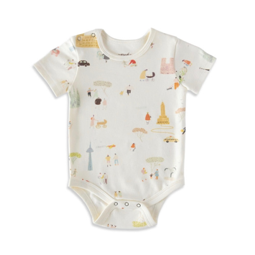 Pehr Short Sleeve One Piece - Explore New York, 0-3 M