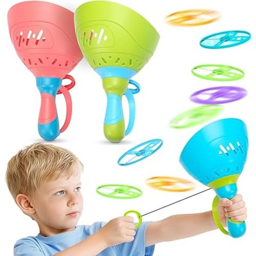 Outdoor Toys for Kids Ages 4-8, 3 Packs Flying Catching Game, Outside Manual Capture Chasing Toys for Ages 3-7, Fun Family Games for Boys Girls Ages 2 3 4 5 6