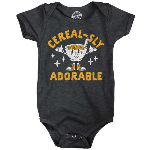 Cerealsly Adorable Baby Bodysuit Funny Sarcastic Food Graphic Novelty Jumper for Infants