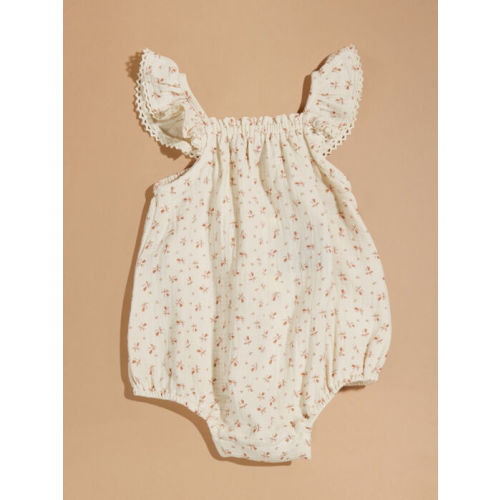 Coco Cream Floral Bubble by Quincy Mae 3-6M | Tullabee